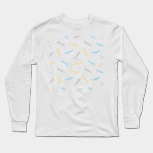 Congrats Pattern Long Sleeve T-Shirt